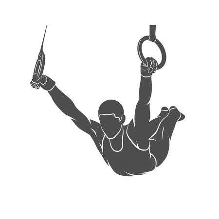 gymnastics rings sportのイラスト素材