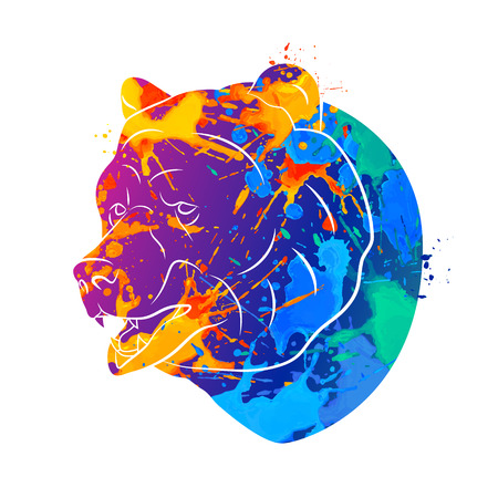 Bear icon Abstractのイラスト素材