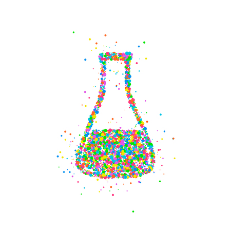 abstract test tube flaskのイラスト素材