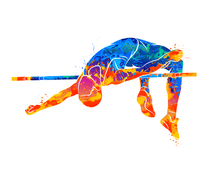 High Jump Abstractのイラスト素材
