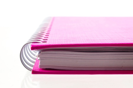 Pink notebookの写真素材