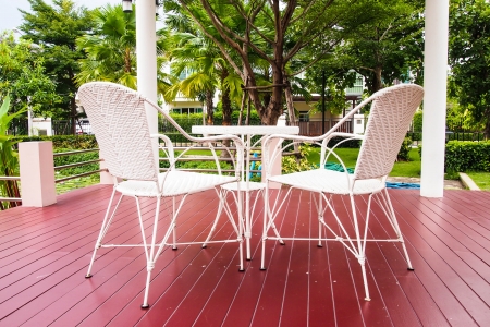 Garden chairの写真素材