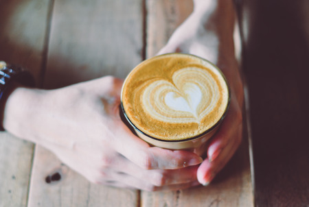 coffee latteの写真素材