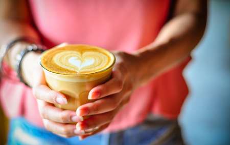 coffee latteの写真素材