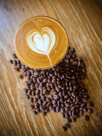 coffee latte loveの写真素材