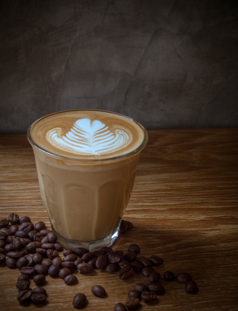 latte coffeeの写真素材