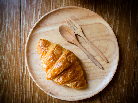 Croissants with coffeeの写真素材