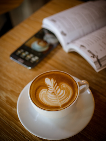 coffee latteの写真素材