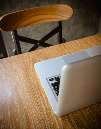 laptop and coffeeの写真素材
