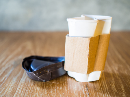 Paper coffee cupの写真素材