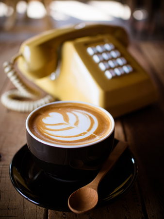 coffee and telephone classicの写真素材