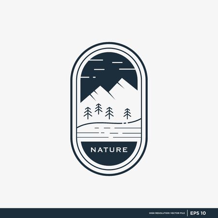 abstract logo with green concepts, ecological plants, lifeのイラスト素材