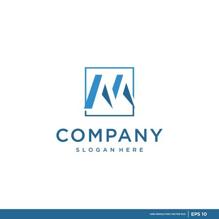 illustration of premium logo vector with the initials M.のイラスト素材