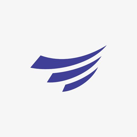 modern abstract logo design illustration, finance, blue, company, modern, icon, symbol, cleanのイラスト素材