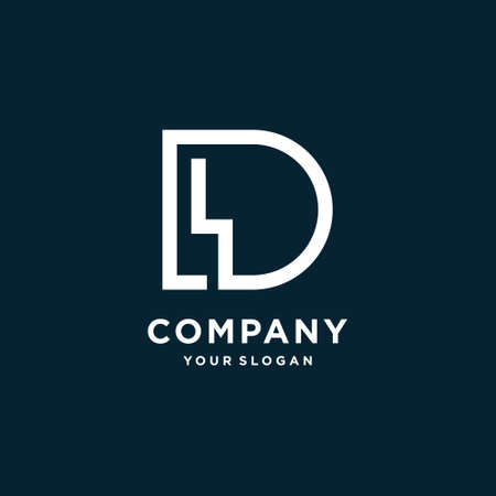 R logo with golden square concept type R8, luxury, corporate, expensive, clean, companyのイラスト素材
