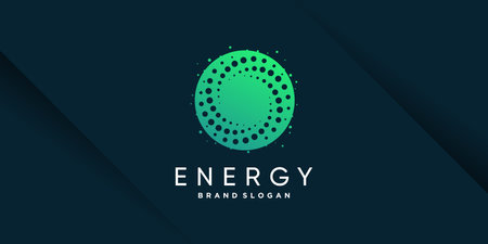 Energy logo with creative and unique style Premium Vectorのイラスト素材
