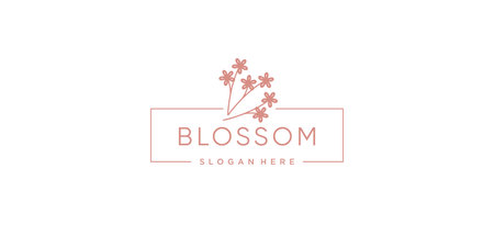 Beauty logo design for woman Premium Vectorのイラスト素材
