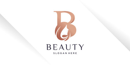 Letter B logo design for beauty with creative styleのイラスト素材