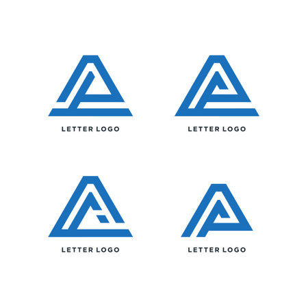 Letter A logo design vector with creative unique conceptのイラスト素材