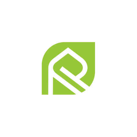 Letter R logo design element vector with modern conceptのイラスト素材
