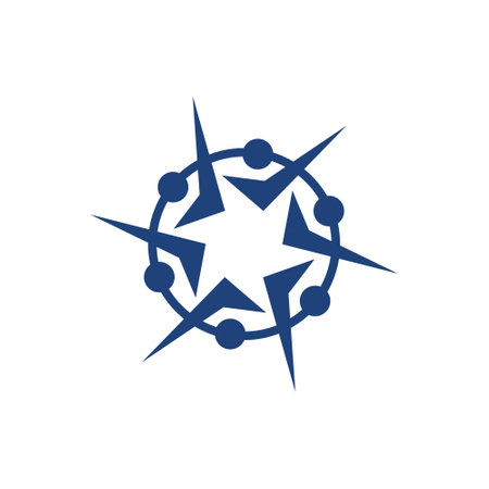 Team work logo design element vector with creative conceptのイラスト素材