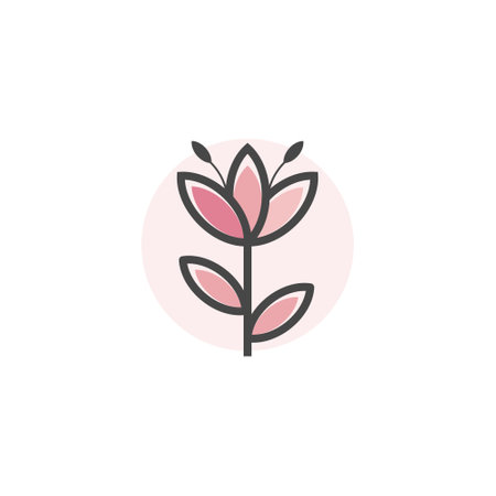 Flower logo design vector icon with modern ideaのイラスト素材