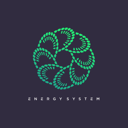 Modern energy design vector with creative element conceptのイラスト素材