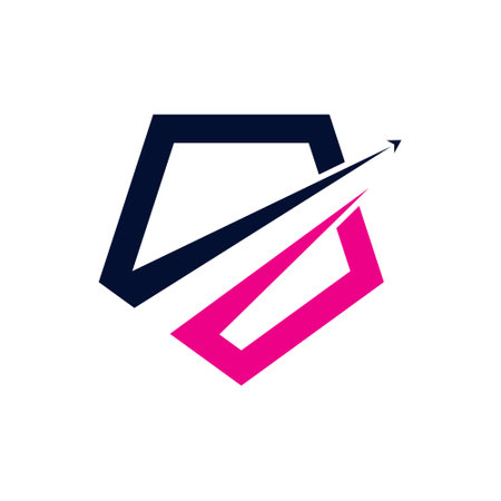 Business design element vector icon with unique shield conceptのイラスト素材