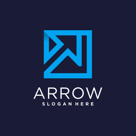 Arrow design element icon vector with creative modern conceptのイラスト素材