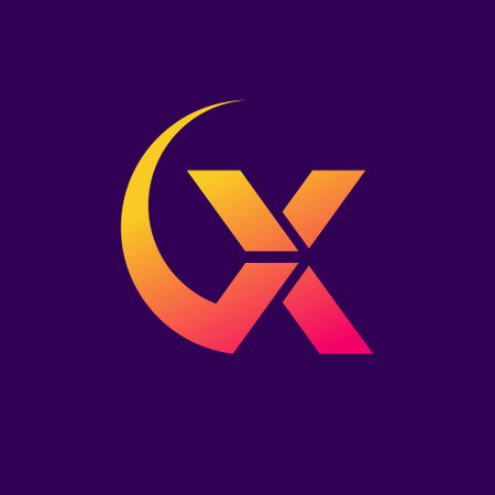 Letter X design element icon vector with creative modern concept ideaのイラスト素材