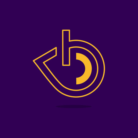 Letter B design element icon vector with creative modern concept ideaのイラスト素材