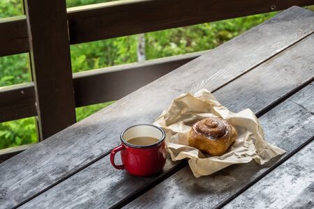 Coffee to enjoy outdoorsの写真素材