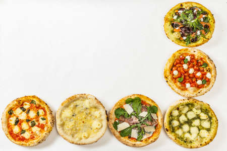 Mixed Pizza Italian Delicious food mixture pizza