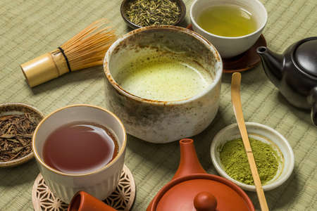 Tea Japanese Tea Green Tea Made in Japanの写真素材