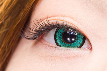 Color Contact and Exposed Contact and Eyerasの写真素材