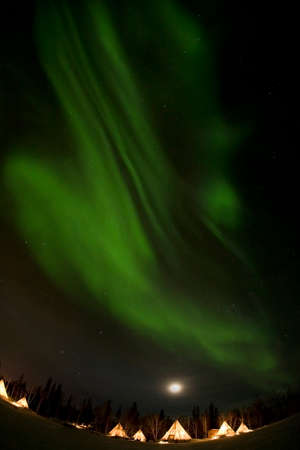Aurora Canada Yellowknife Northern Light Canadaの写真素材