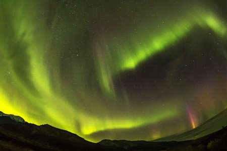 Aurora Canada Yellowknife Northern Light Canadaの写真素材