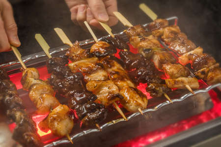 Yakitori YAKITORI Japanese Chicken Barbecueの写真素材