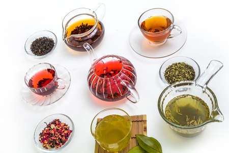 Beautiful Herbal Tea Colorful Herb Teaの写真素材