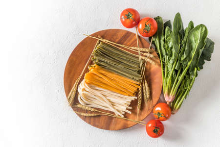 Italian Pasta Fetuccine Pasta Italian Cubesineの写真素材