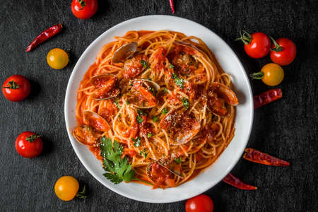 Italian Pasta Fetuccine Pasta Italian Cubesineの写真素材