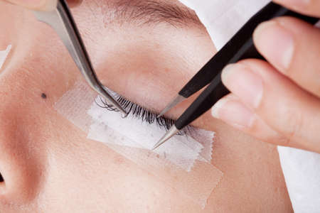 False Eyelashes Extensions of the Asian Woman
