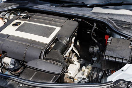 Engine Room car engine roomの写真素材