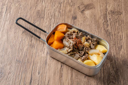 Meat potatoes Japanese style style style eat and potatoesの写真素材