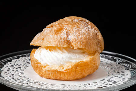Cream puff A kind of rench cake cream puffの写真素材