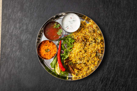 Title Indian Biryani is a typical Indian mixed riceの写真素材