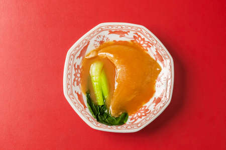 Boiled in the figure of shark fins luxury Chinese cuin Shark fin simmeredの写真素材