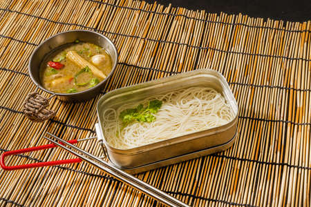Somen Hiyomegi Japanese Very Thin Noodle (Somen)の写真素材