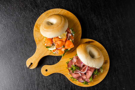 Bagel Bread Bagel Sandwichの写真素材