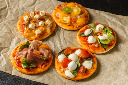 Mixed Pizza Italian Delicate Food Mixed Pizzaの写真素材